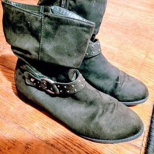 3/$15 - Ankle Booties -Size 10 - Dark Olive